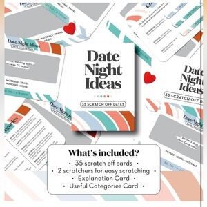 Date Night Ideas - Romantic & Fun Scratch Off Date Night Ideas Card Game